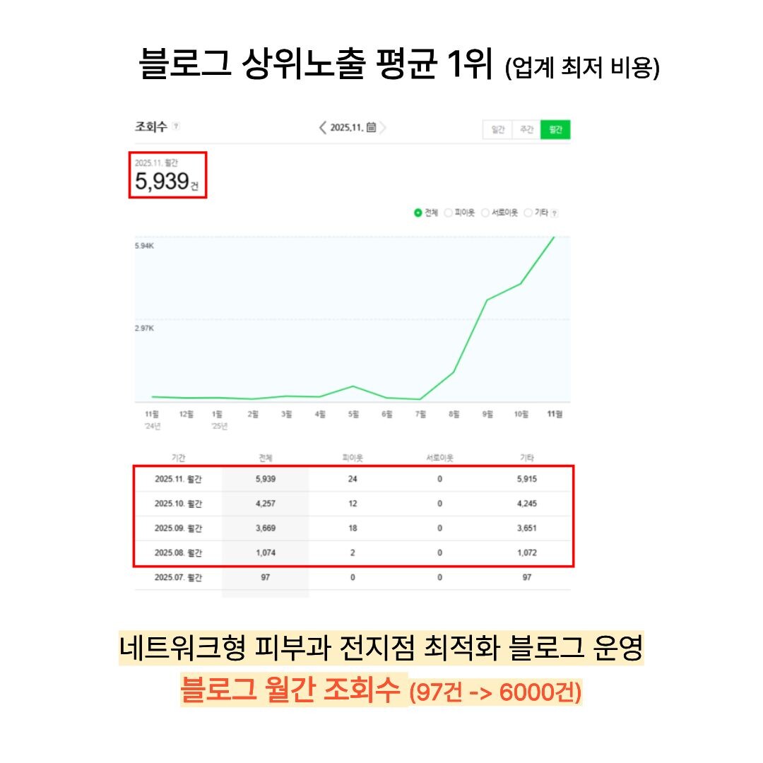 블로그 월간 조회수 증가 리포트